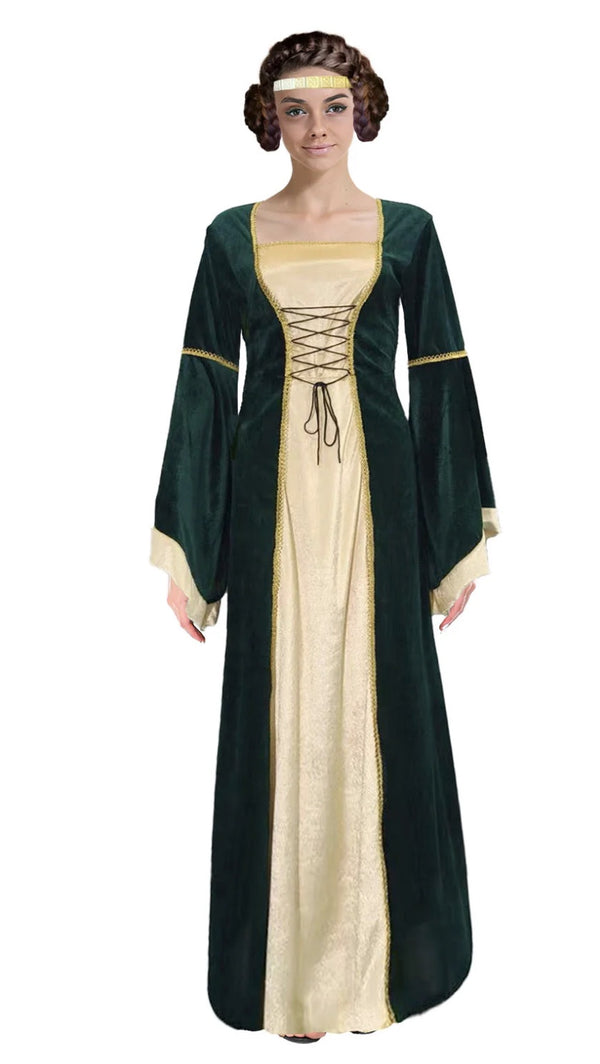 ADULT MEDIEVAL QUEEN COSTUME